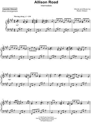 Allison Road [intermediate]