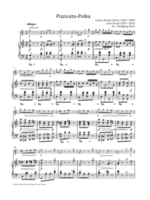 Pizzicato Polka - Violin & Piano