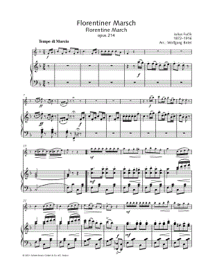 Florentine March, Op. 214 - Violin & Piano