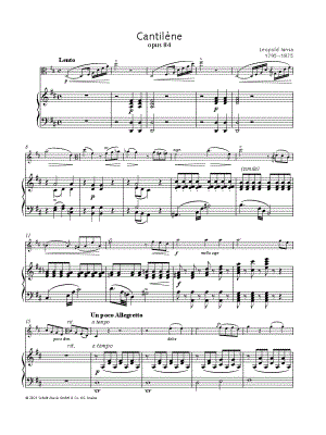 Cantilène, Op. 84 - Viola & Piano