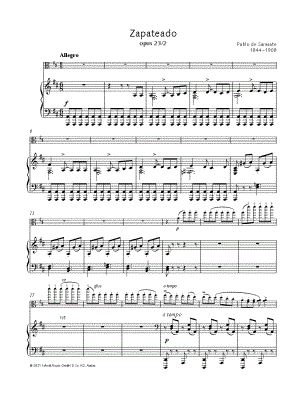 Zapateado, Op. 23, No. 2 - Viola & Piano