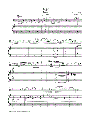 Elegie (Roma), Op. 37, No. 2 - Viola & Piano