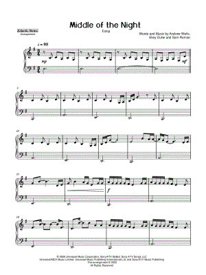 MIDDLE OF THE NIGHT [easy]