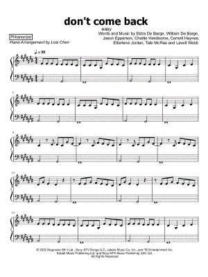 don't come back [easy]