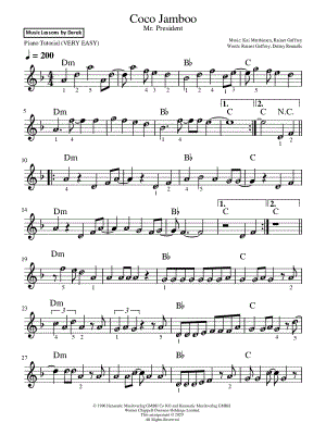 Coco Jamboo [very easy]