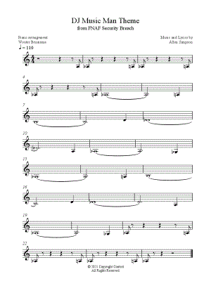 DJ Music Man Theme [1 hand]