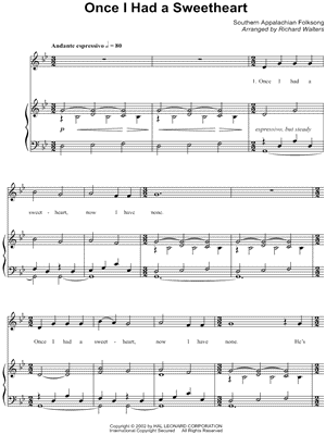 Once I Had a Sweetheart