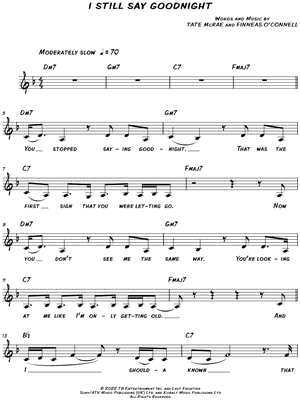 i still say goodnight