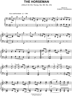 Album for the Young, Op. 68, No. 23: The Horseman