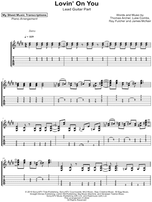 Lovin' on You [lead guitar]