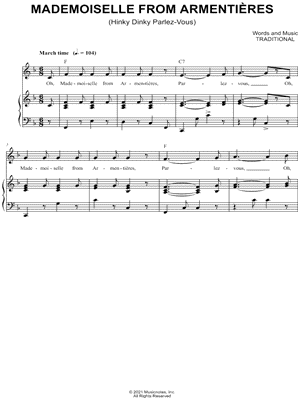 Mademoiselle from Armentières (Hinky Dinky Parlez-Vous)