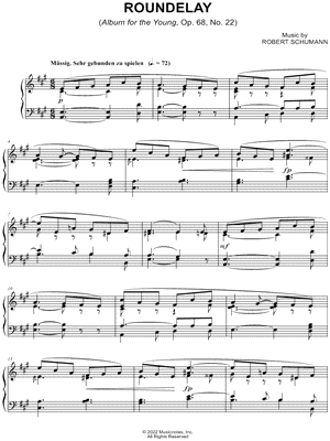 Album for the Young, Op. 68, No. 22: Round Singing