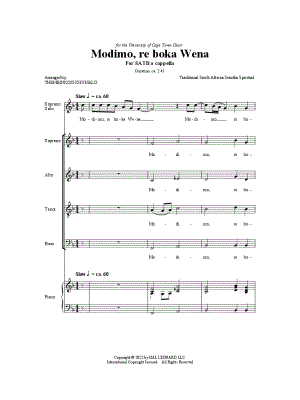 Modimo, re boka Wena