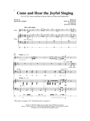 Come and Hear the Joyful Singing
