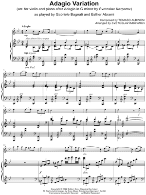 Adagio Variation - Violin & Piano