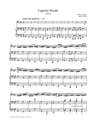 Caprice-Etude - Cello & Piano