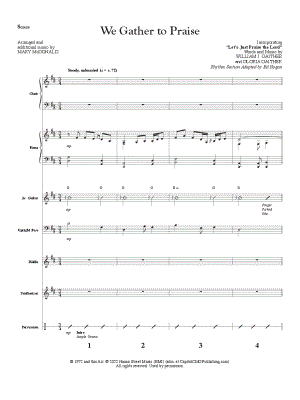 We Gather to Praise [Rhythm Section Score]