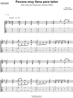 Pavana muy llana para taner