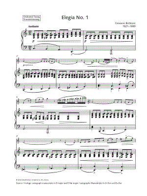 Elegia No. 1 - Double Bass & Piano