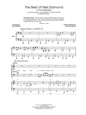 The Best of Neil Diamond (Choral Medley)