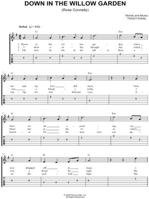 Down in the Willow Garden