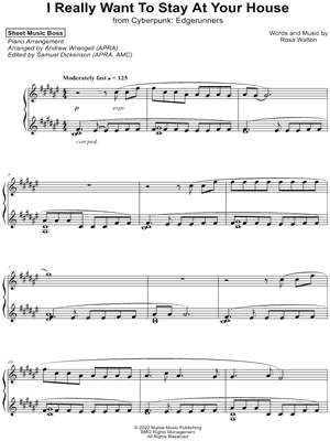 I Really Want to Stay at Your House