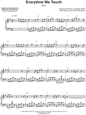 Everytime We Touch [easy]