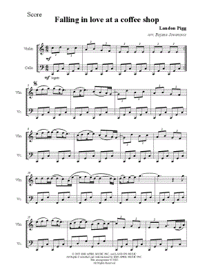 Falling in Love at a Coffee Shop - Violin & Cello