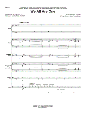 We Are All One [Rhythm Parts]
