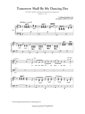 Tomorrow Shall Be My Dancing Day