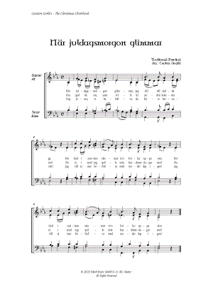 När juldagsmorgon glimmar