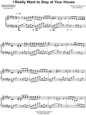 I Really Want to Stay at Your House