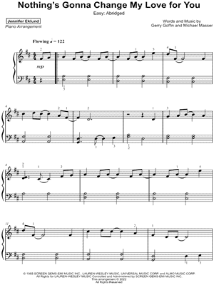 Nothing's Gonna Change My Love for You [easy - abridged]