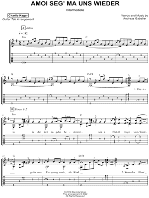 Amoi seg' ma uns wieder [intermediate]