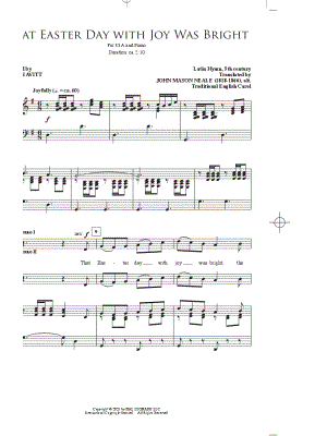 That Easter Day With Joy Was Bright