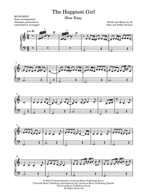 The Happiest Girl [slow easy]