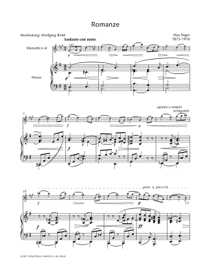 Romance, WoO II/10 - Clarinet & Piano