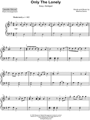 Only the Lonely [easy - abridged]