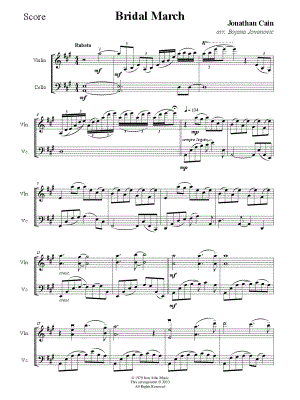 Bridal March - Violin & Cello