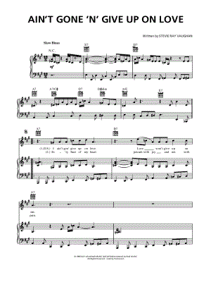 Ain't Gone 'n' Give Up on Love