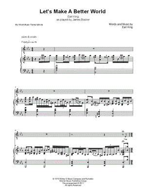 Let's Make a Better World (James Booker)