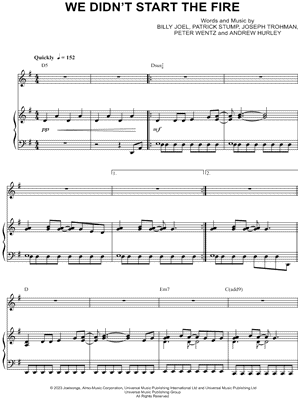 We Didn’t Start the Fire