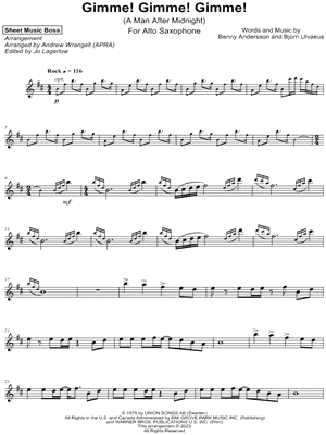 Gimme! Gimme! Gimme! (A Man After Midnight)
