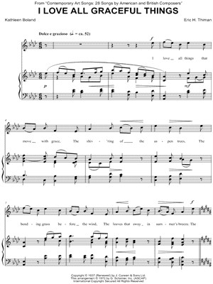 I Love All Graceful Things