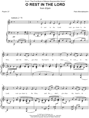 Elijah: O Rest in the Lord