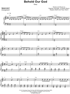 Behold Our God [easy]
