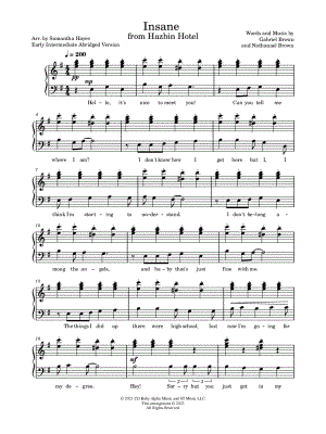 Insane [early intermediate - abridged]