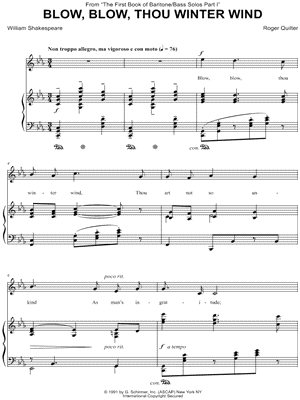 Blow, Blow, Thou Winter Wind