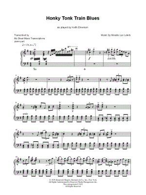 Honky Tonk Train Blues (Keith Emerson)