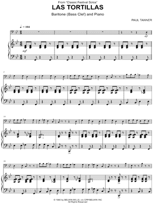 Las Tortillas - Baritone Horn & Piano
